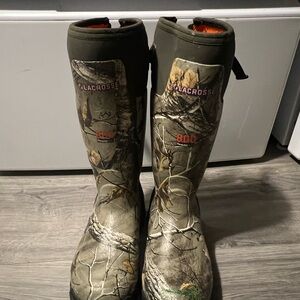 LaCrosse Green and Brown Camouflage Boots